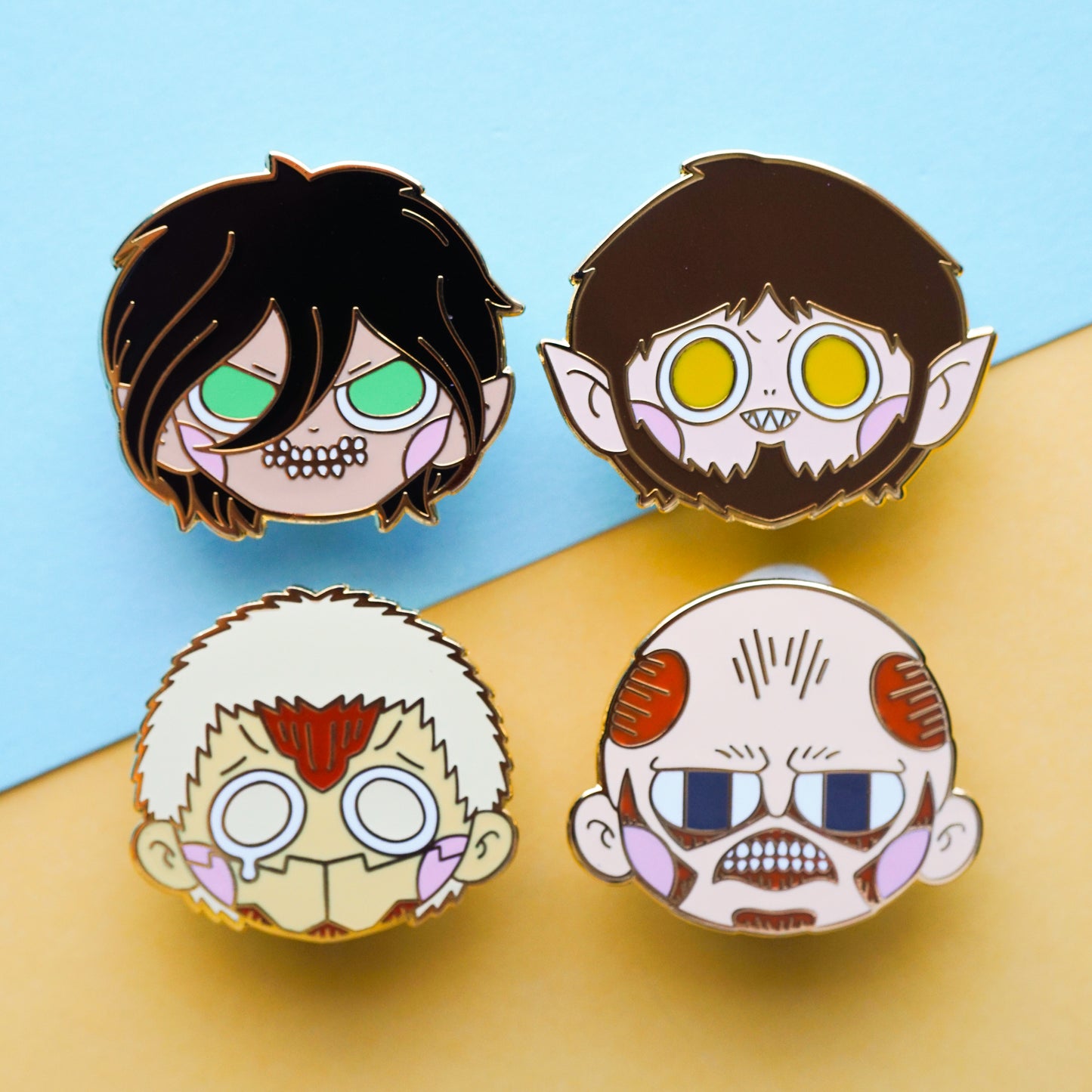 titan shifters set - enamel pins