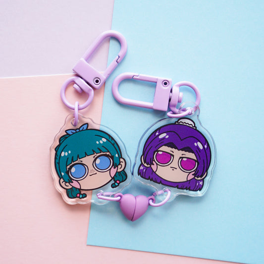 poison - heart charm pair