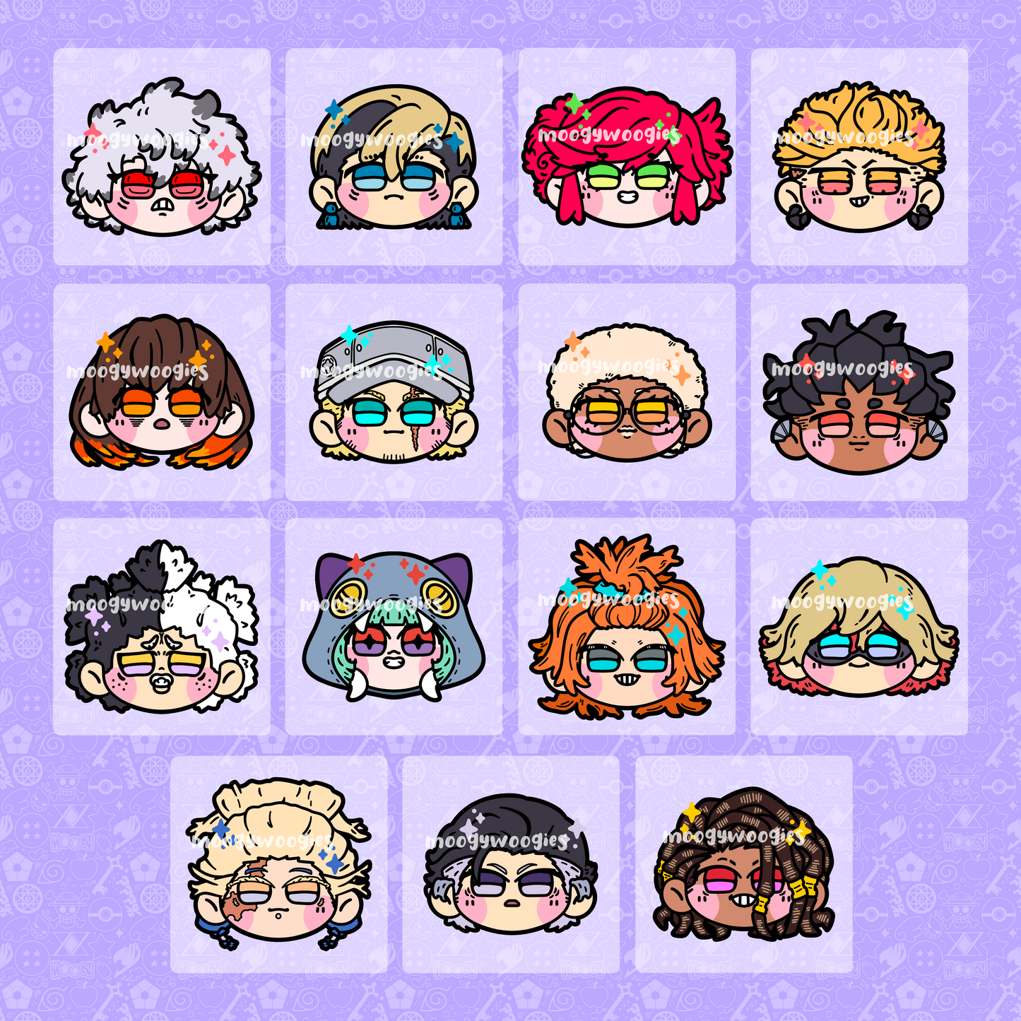 trash pandas - mini charms