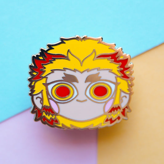 flame - enamel pin