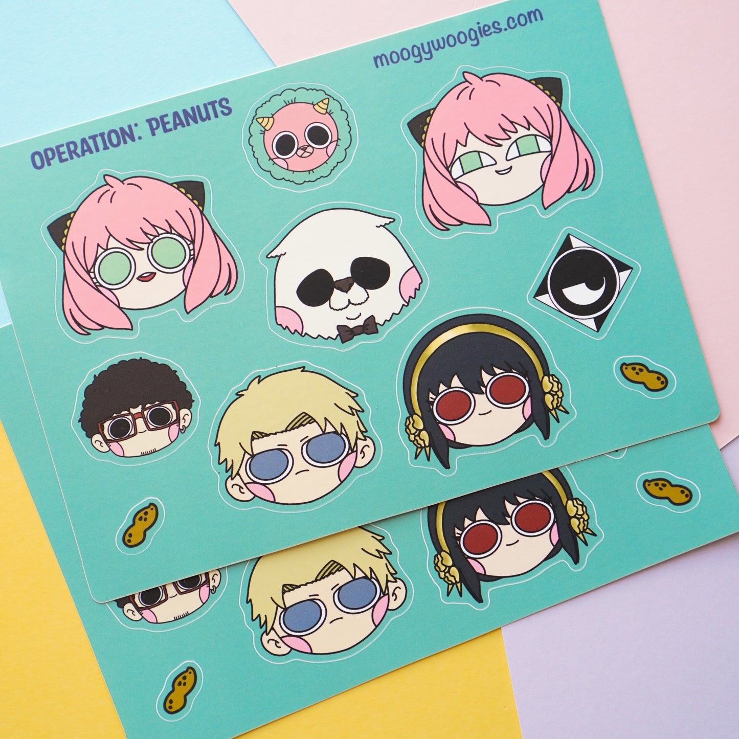 operation peanuts - sticker sheet