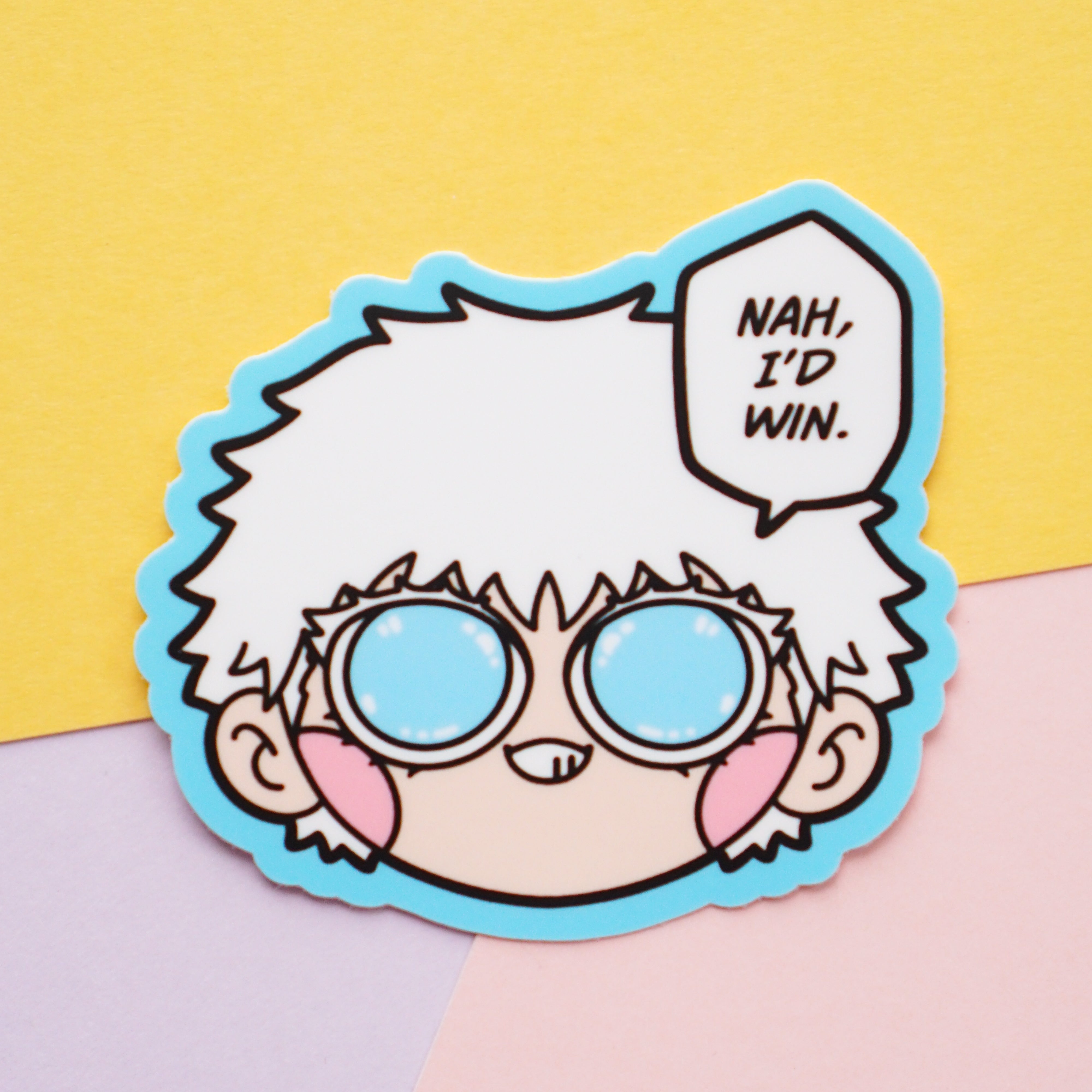 nah, i'd win - vinyl sticker – moogywoogies