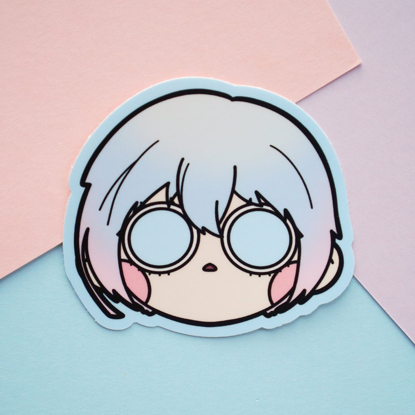 baby blue - vinyl sticker