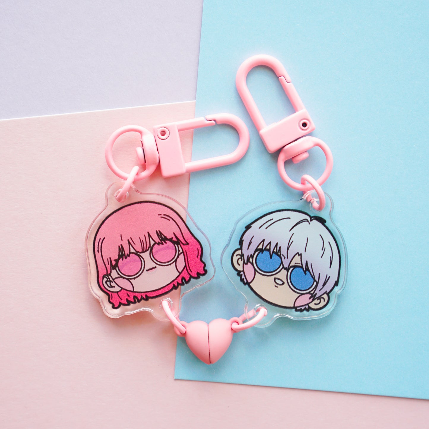 sign - heart charm pair