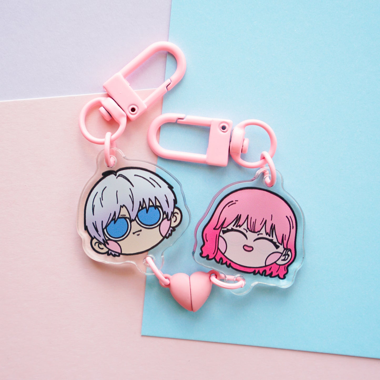 sign - heart charm pair