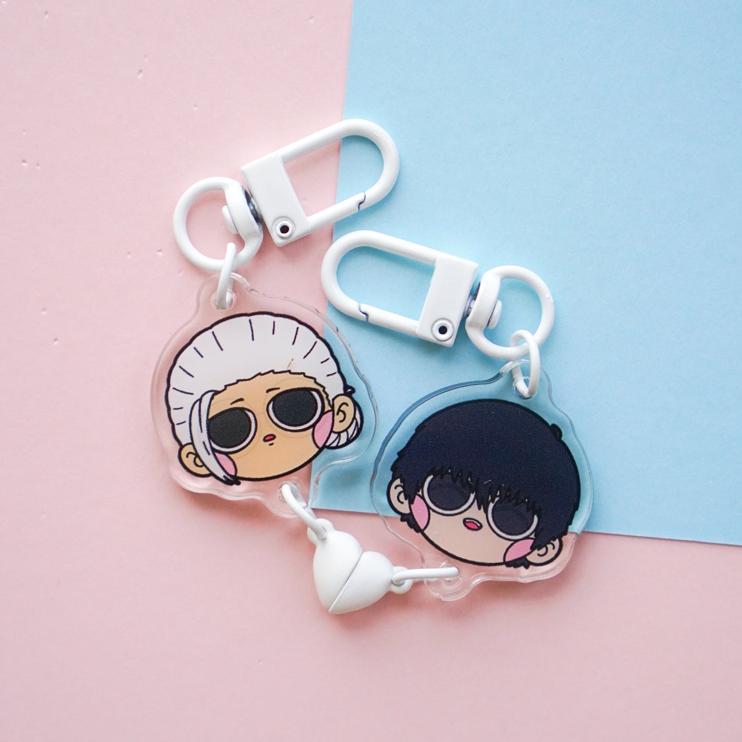 dice - heart charms pair